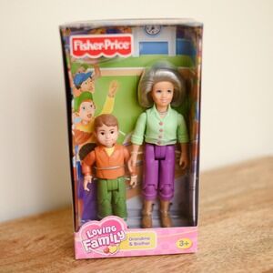 Fisher Price Loving Family Dollhouse Grandma & Brother Dolls Boy NEW IN BOX